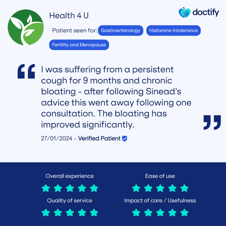 Doctify Revew 18 Cough and Bloating